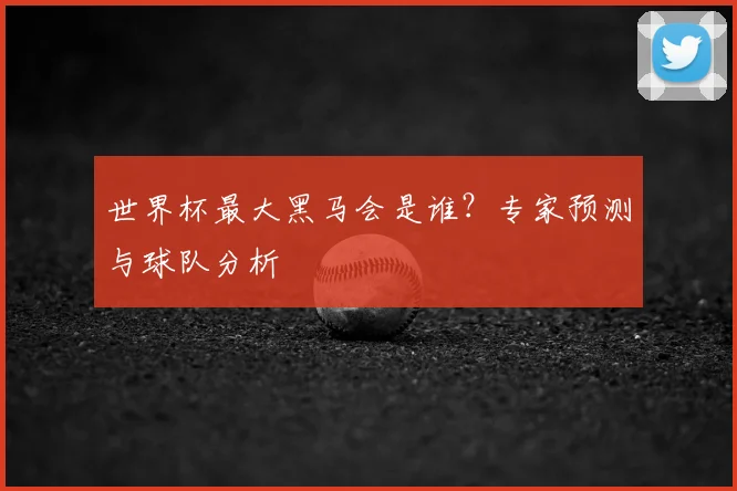 世界杯最大黑马会是谁？专家预测与球队分析